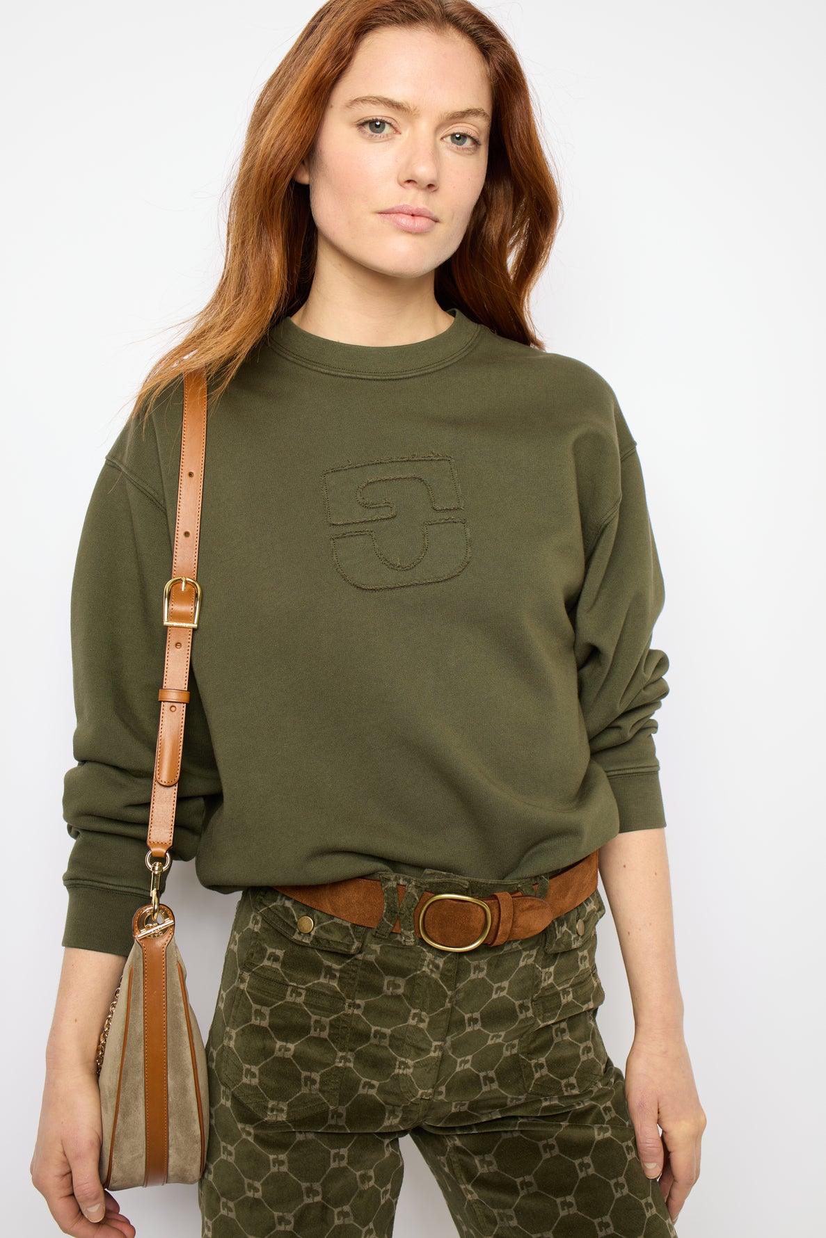 T-shirt Adrienne Dat12a214 Khaki-Green