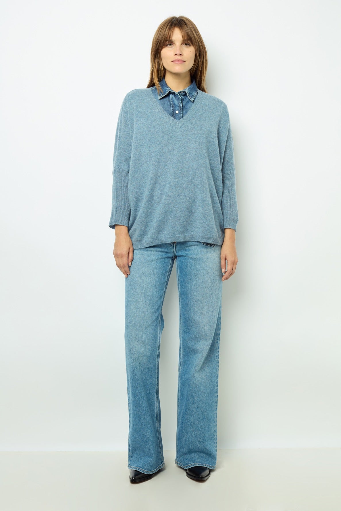 Pullover/vest Dau41a235 Indigo