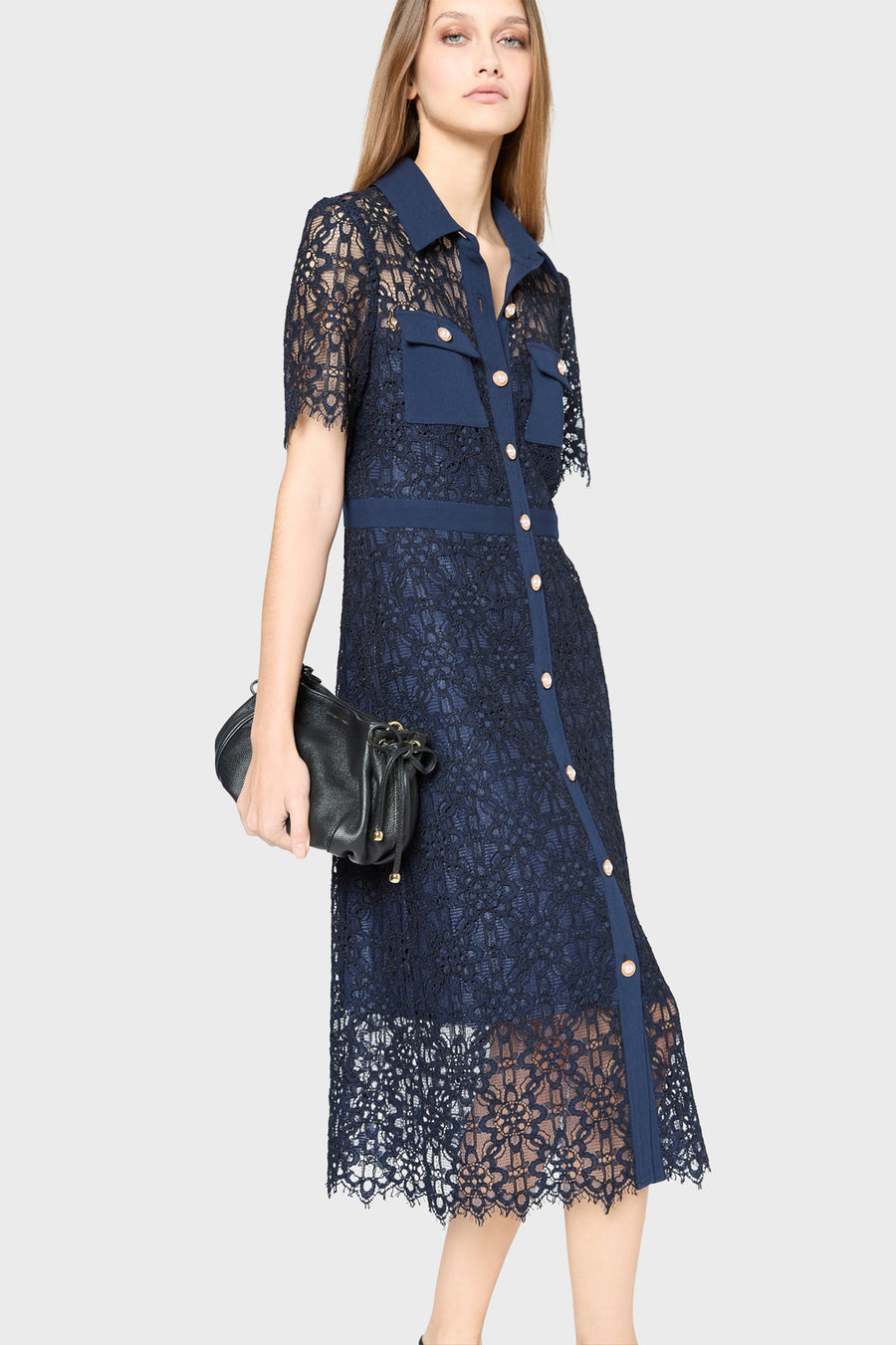 Dress Perle Dbr65b124 Navy