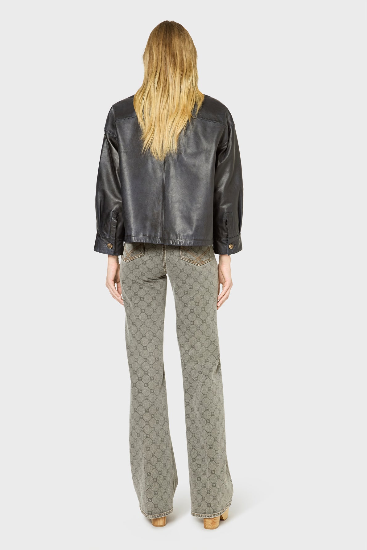 Leather Garment Dby06b010 Navy