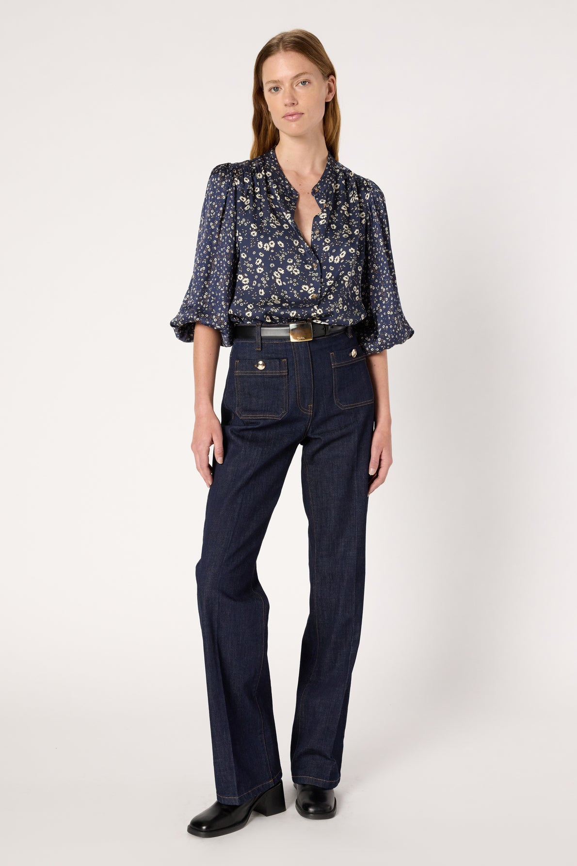 Blouse Dcc36c176 Navy