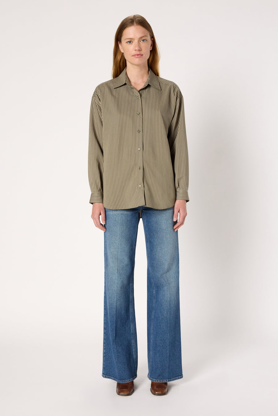 Blouse Dcc51c143 Khaki-Green