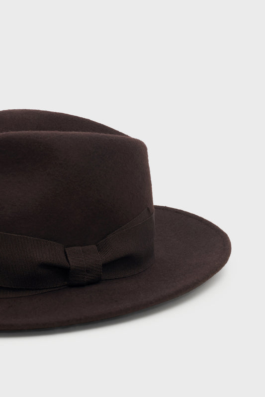 Unisex Premium Wide Brim Baseball Hat Cotton - Brown