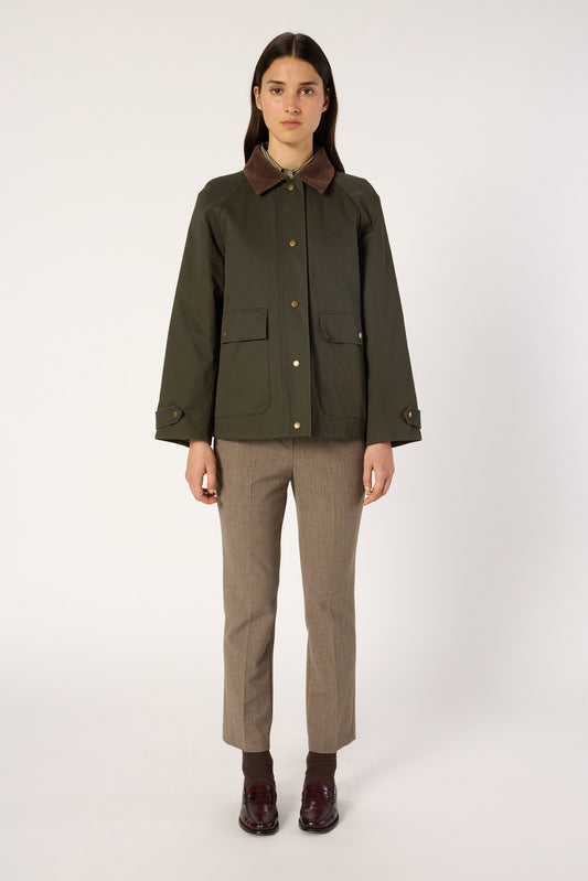 Trench Coat Dce10c023 Khaki-Green