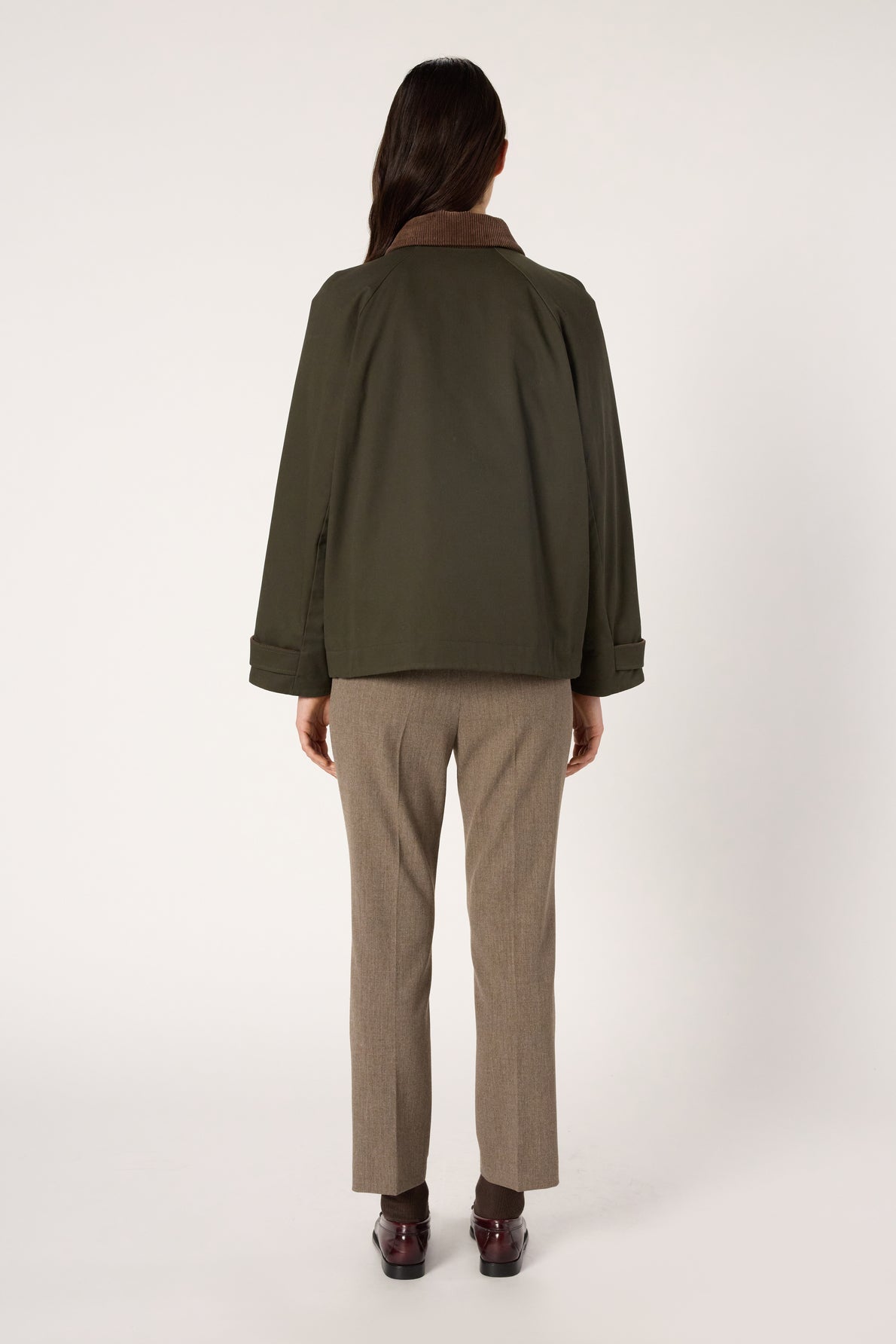 Trench Coat Dce10c023 Khaki-Green