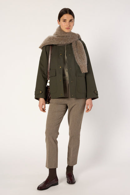 Trench Coat Dce10c023 Khaki-Green