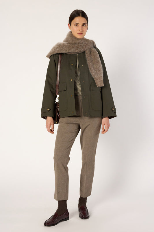 Trench Coat Dce10c023 Khaki-Green