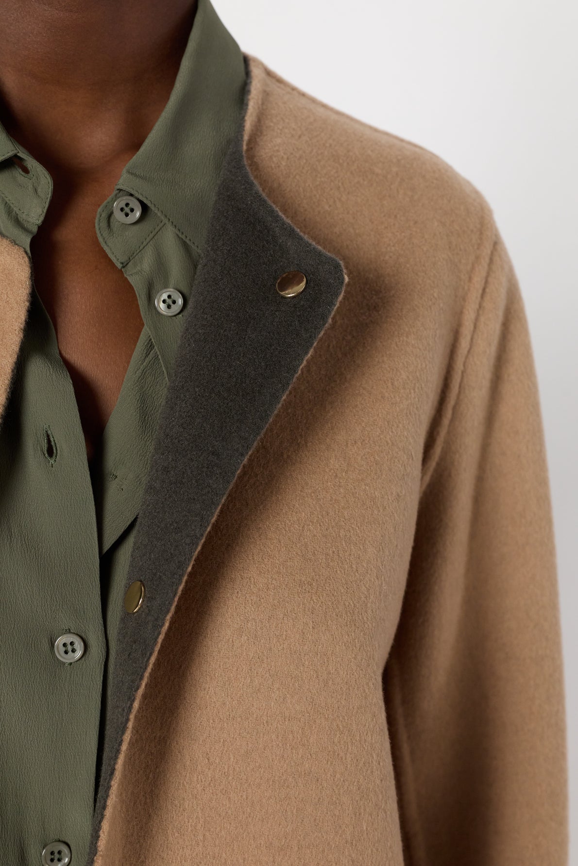 Coat Dcm57c029 Khaki-Green