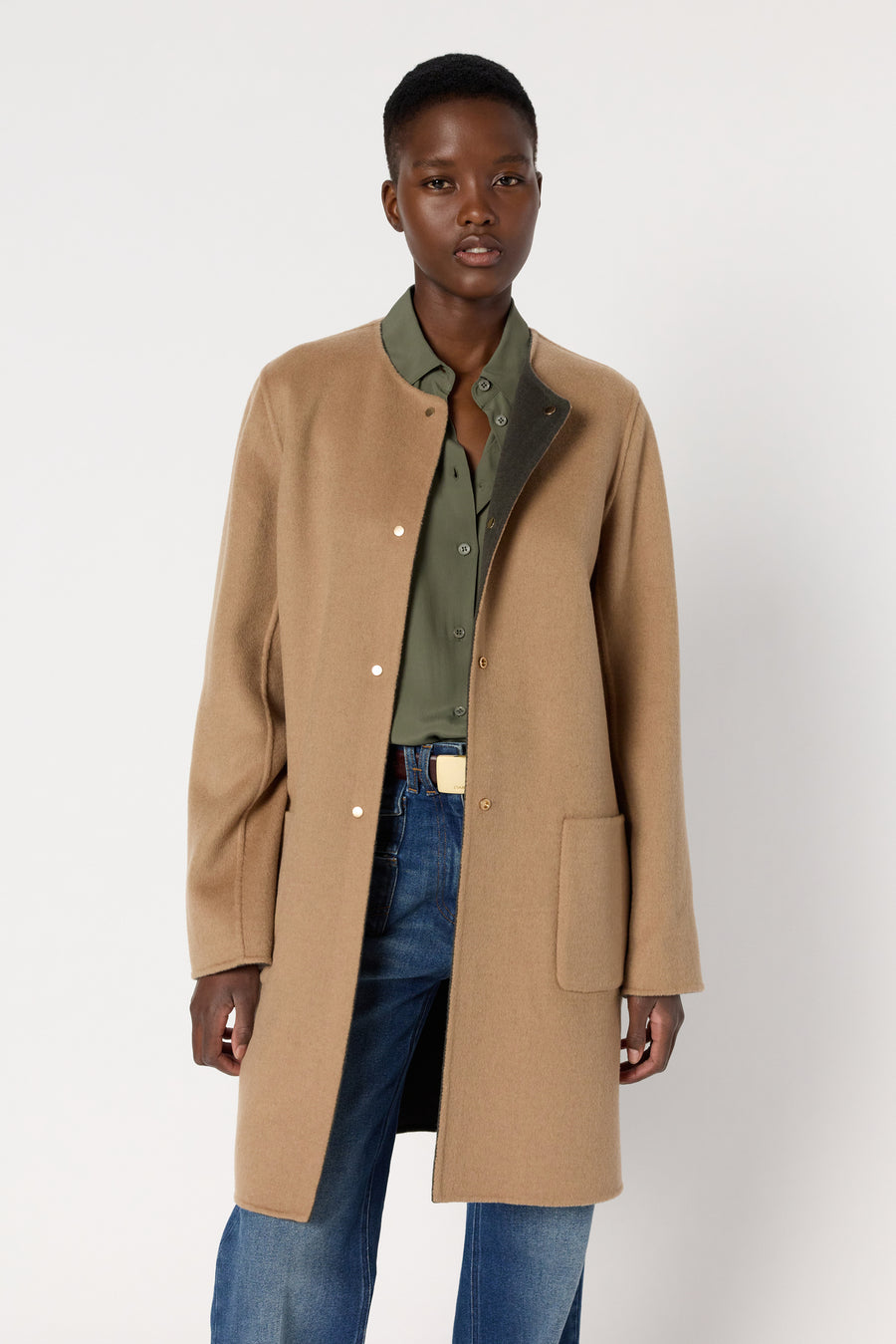 Coat Dcm57c029 Khaki-Green