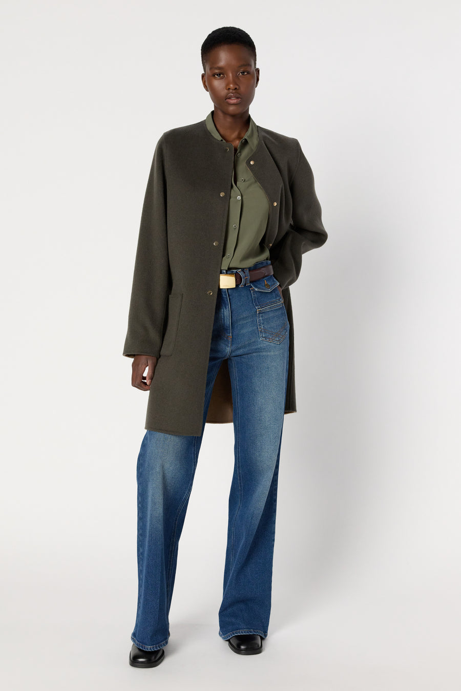 Coat Dcm57c029 Khaki-Green