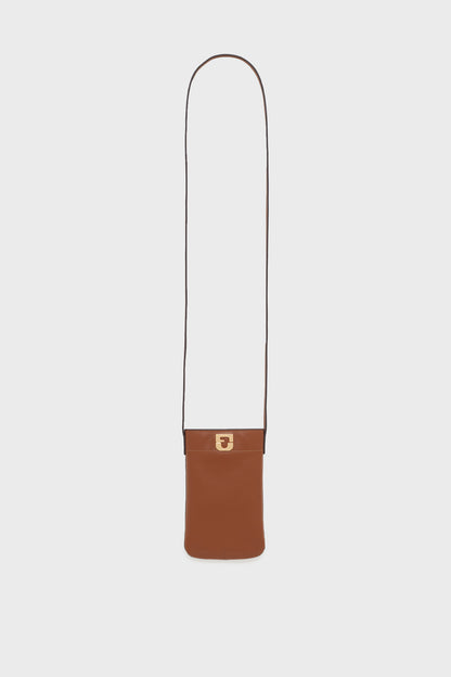 Women's Small Tote Bag Genuine Cow Leather - Cognac