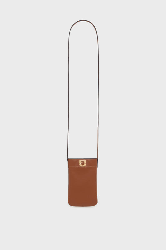 Women's Small Tote Bag Genuine Cow Leather - Cognac