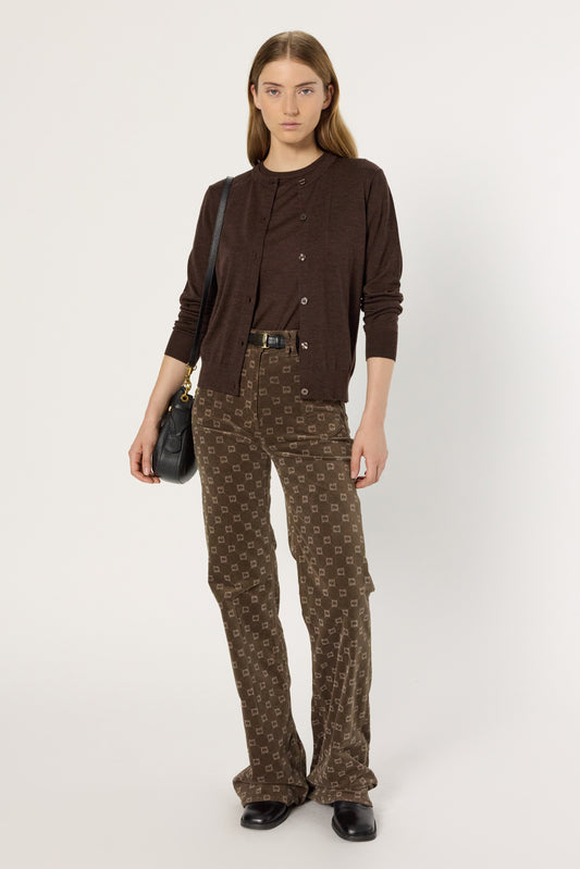 Pullover/vest Dcu01c222 Brown