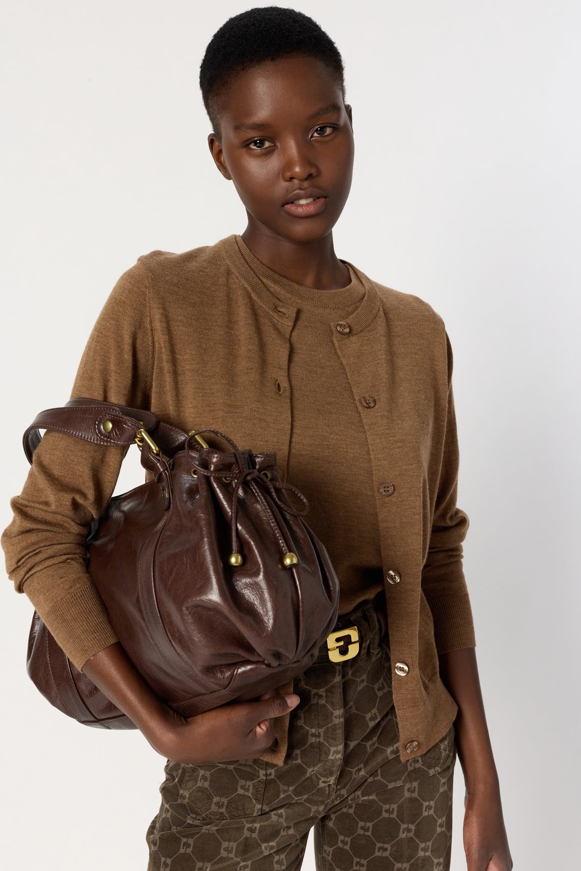 Pullover/vest Dcu01c222 Camel
