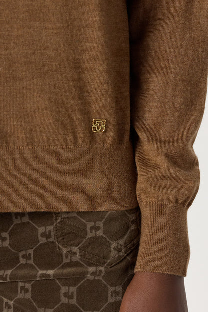 Pullover/vest Dcu01c222 Camel