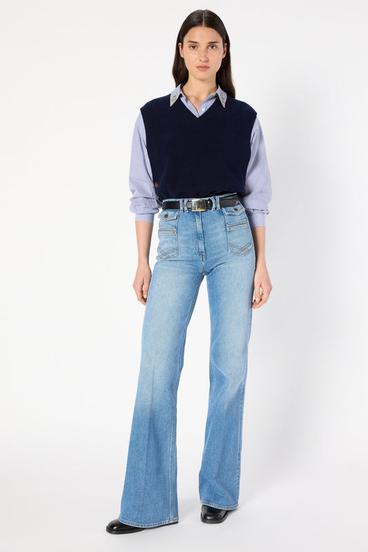 Pullover/vest Dcu06c231 Navy