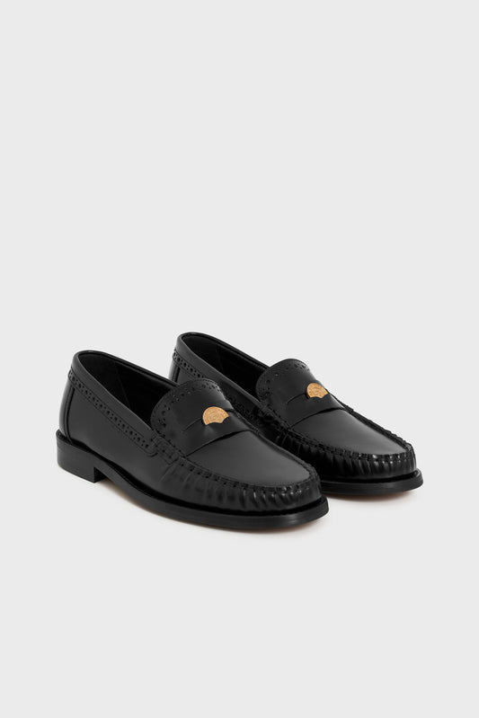 Variation 1: Unisex Performance Casual Running Shoe Leather - Black