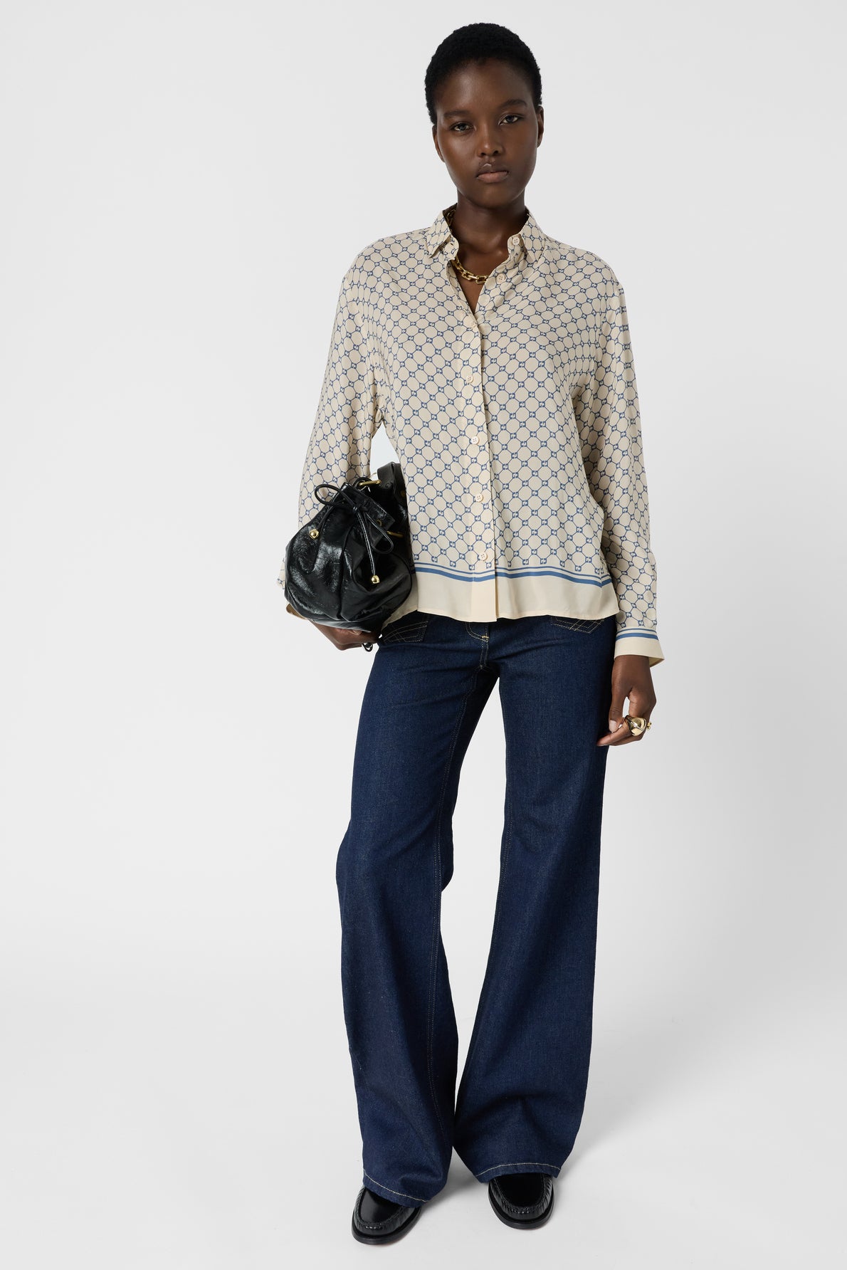 Blouse Ddc76d335 Blue