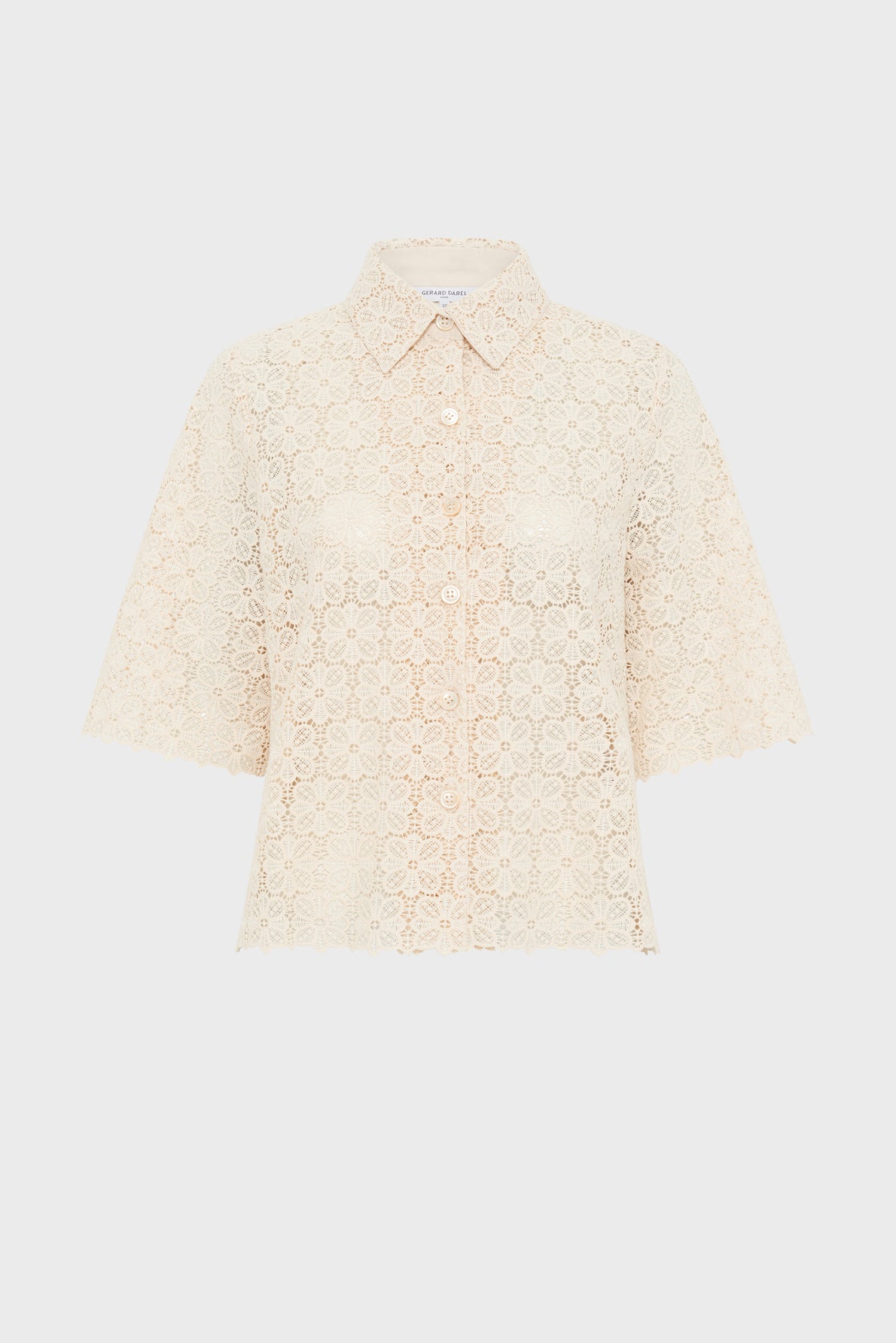 Women's Button-Down Blouse 100 Percent Cotton Poplin - Natural
