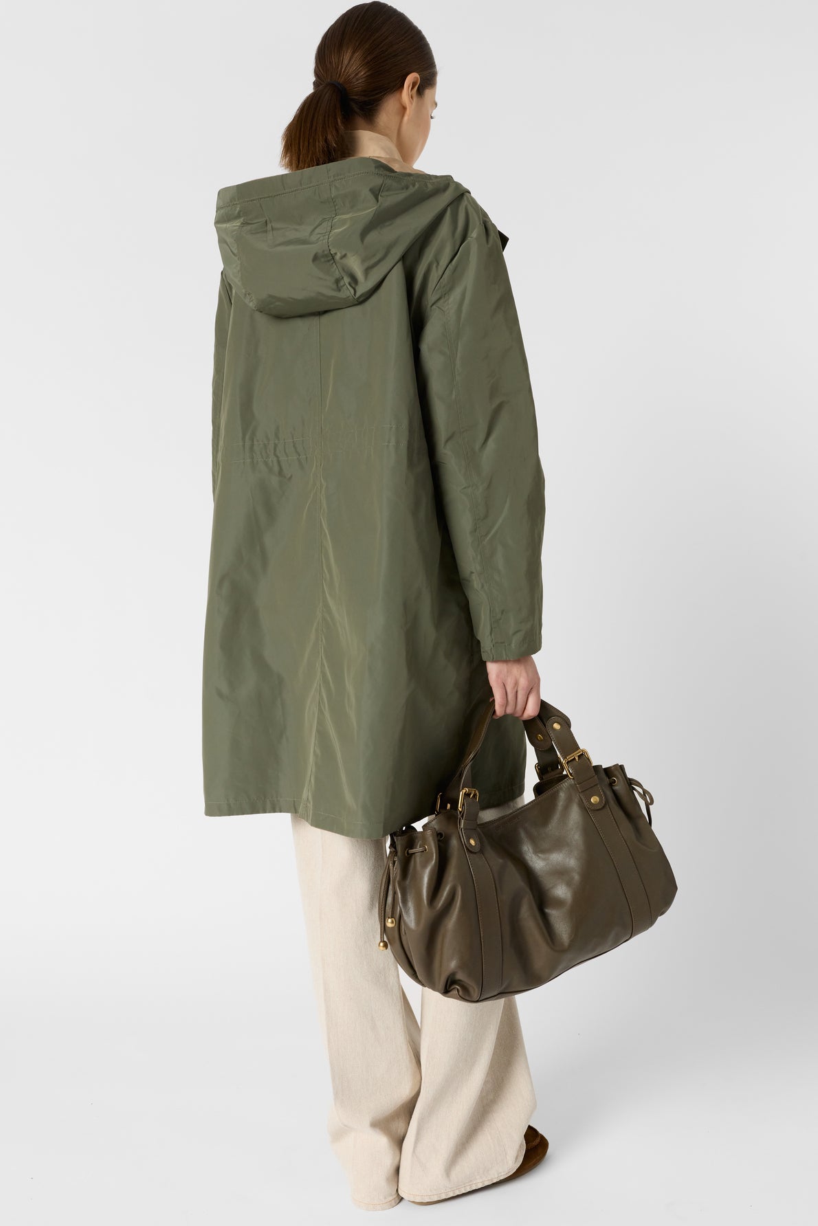 Women's Trench Coat 100% Cotton Gabardine Twill - Sand