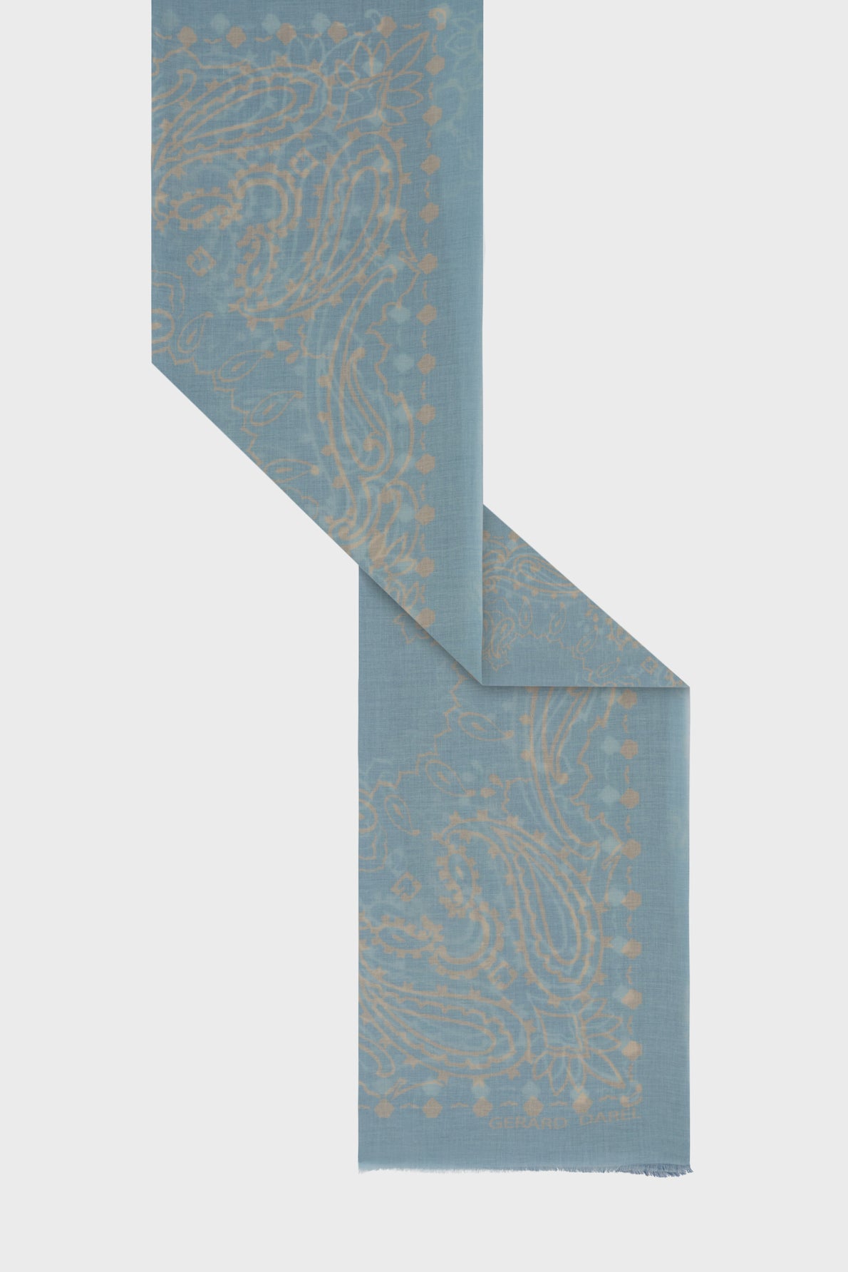 Unisex Bandana-Style Square Scarf 100% Cotton - Indigo