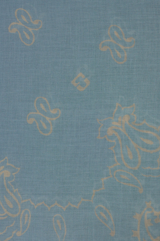 Unisex Bandana-Style Square Scarf 100% Cotton - Indigo