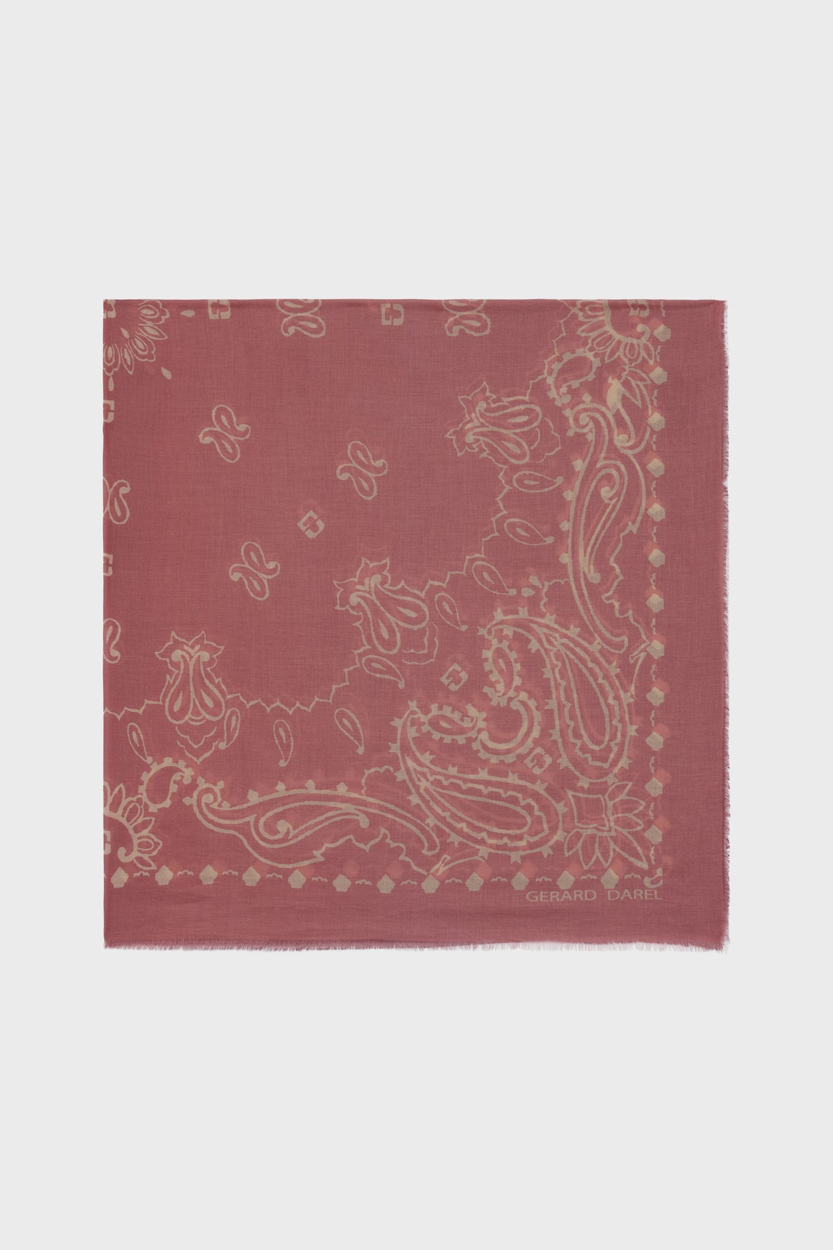 Unisex Square Scarf 100 Percent Cotton - Blue Gradient Pink