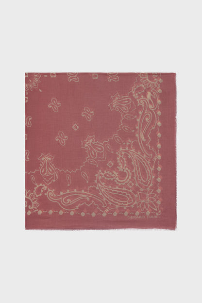 Unisex Square Scarf 100 Percent Cotton - Blue Gradient Pink