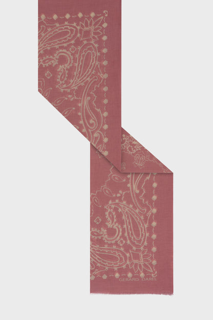 Unisex Square Scarf 100 Percent Cotton - Blue Gradient Pink