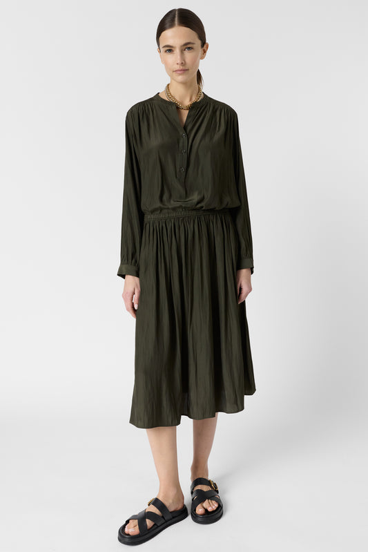 Women Skirt Fluid Crepe-Blend Rayon Fabric - Sky Blue Green