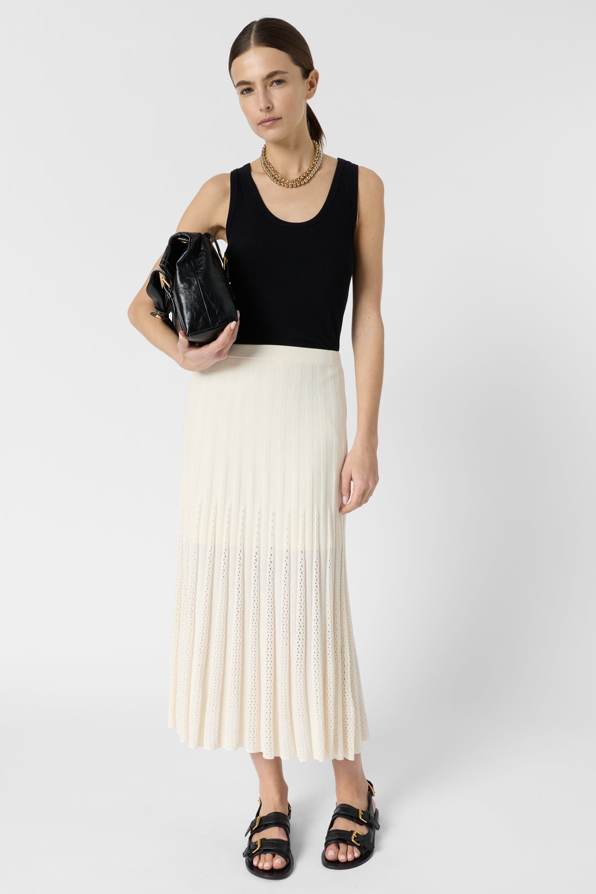 Skirt Ddj31d213 Ecru