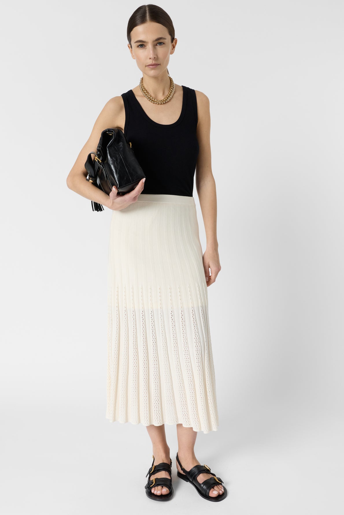 Skirt Ddj31d213 Ecru
