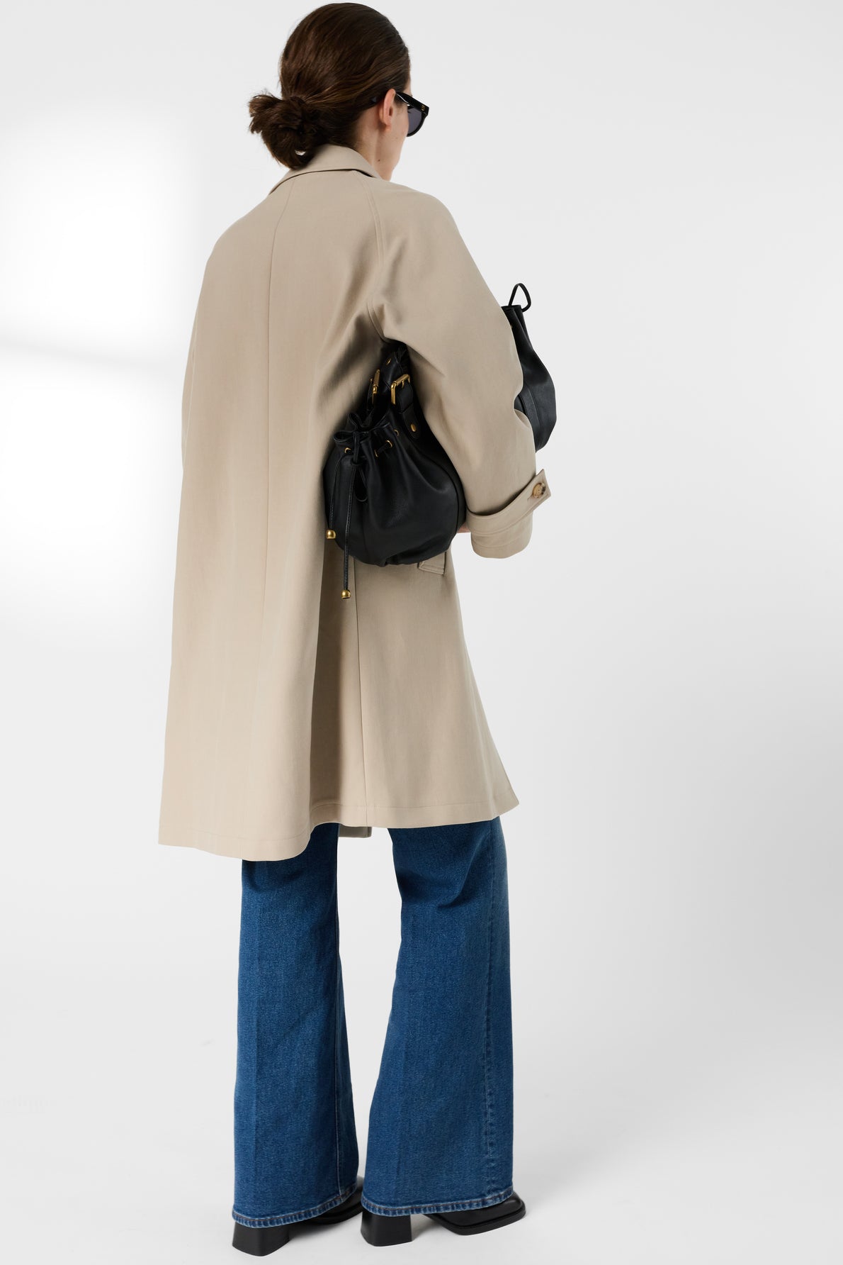 Women Classic Lightweight Trench Coat 100% Cotton - Sand