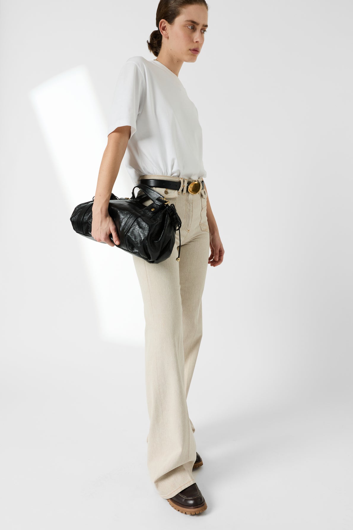 Women Jeans 100% Supima Cotton Stretch Denim - Natural