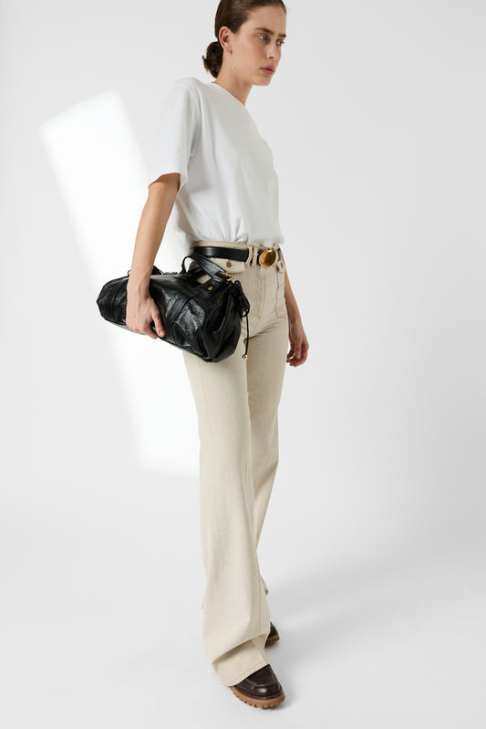 Women Jeans 100% Supima Cotton Stretch Denim - Natural