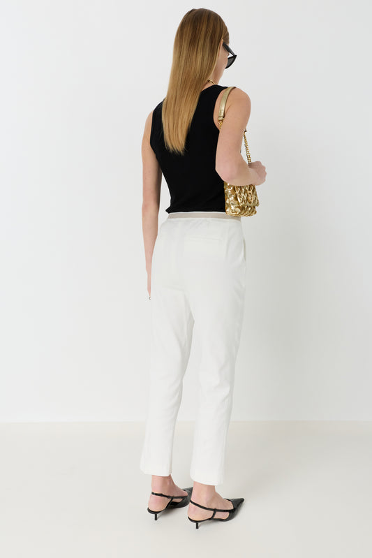 Trouser Ddp26d048 Ecru