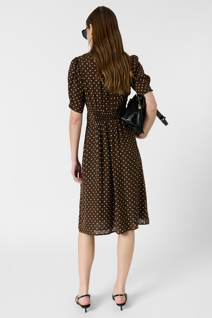 Women's Dress Premium Polyester Blend Textured - Brown