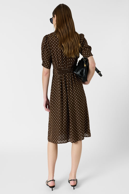 Women's Dress Premium Polyester Blend Textured - Brown