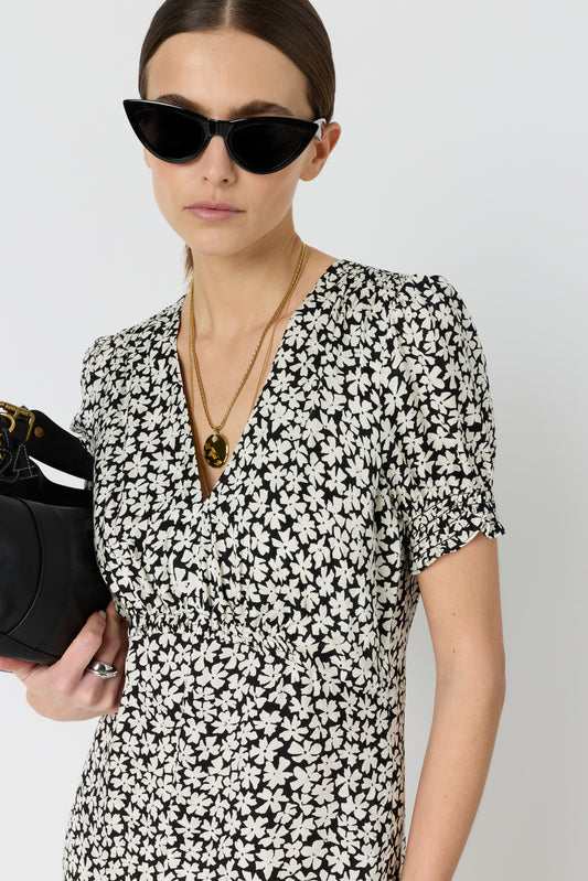 Women Dress 100 Percent Pure Cotton Poplin - Black