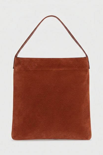Women Ultra Luxury Suede Leather Hobo Bag - Brandy
