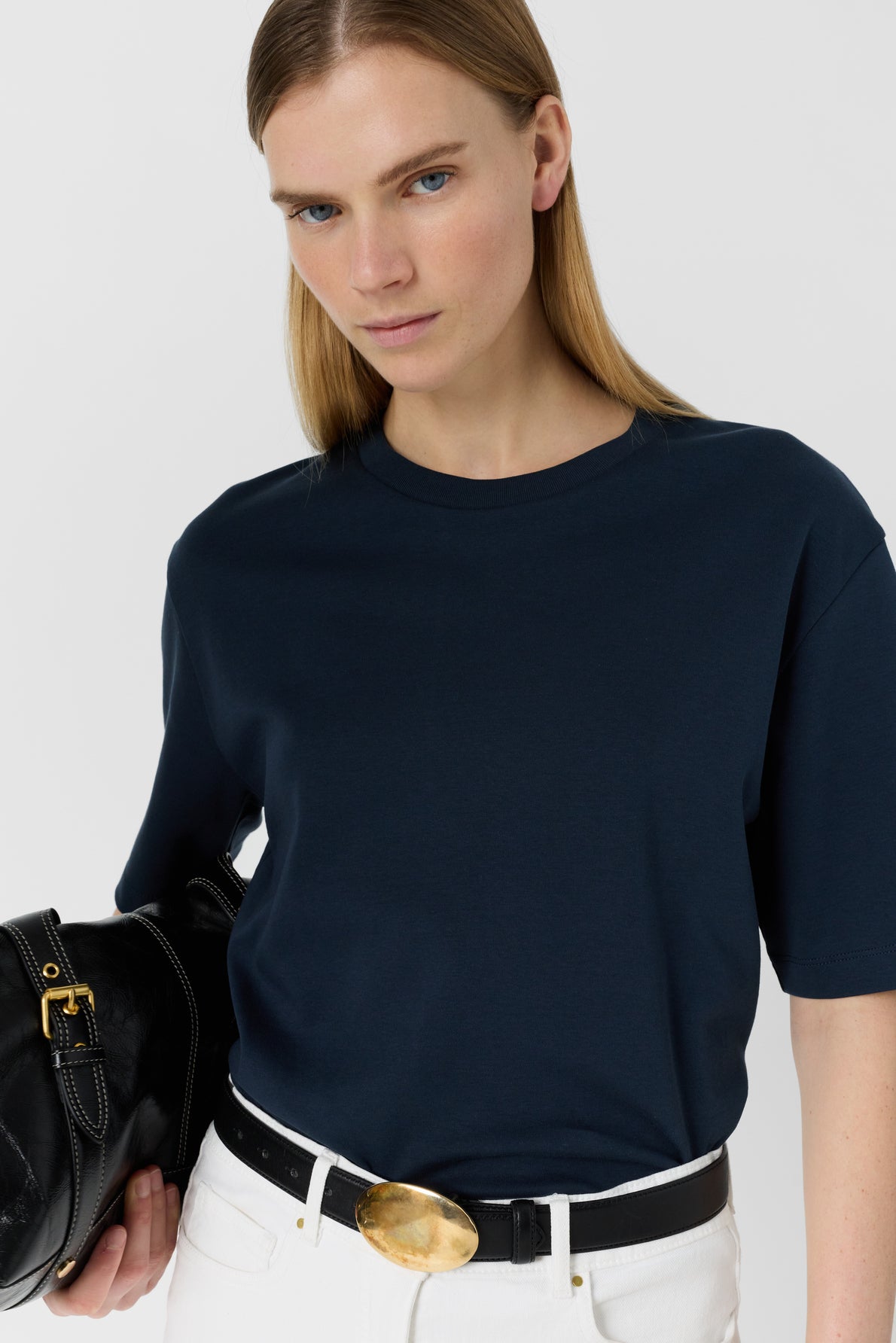 Unisex Casual Everyday Breathable T-Shirt 100% Cotton - Navy