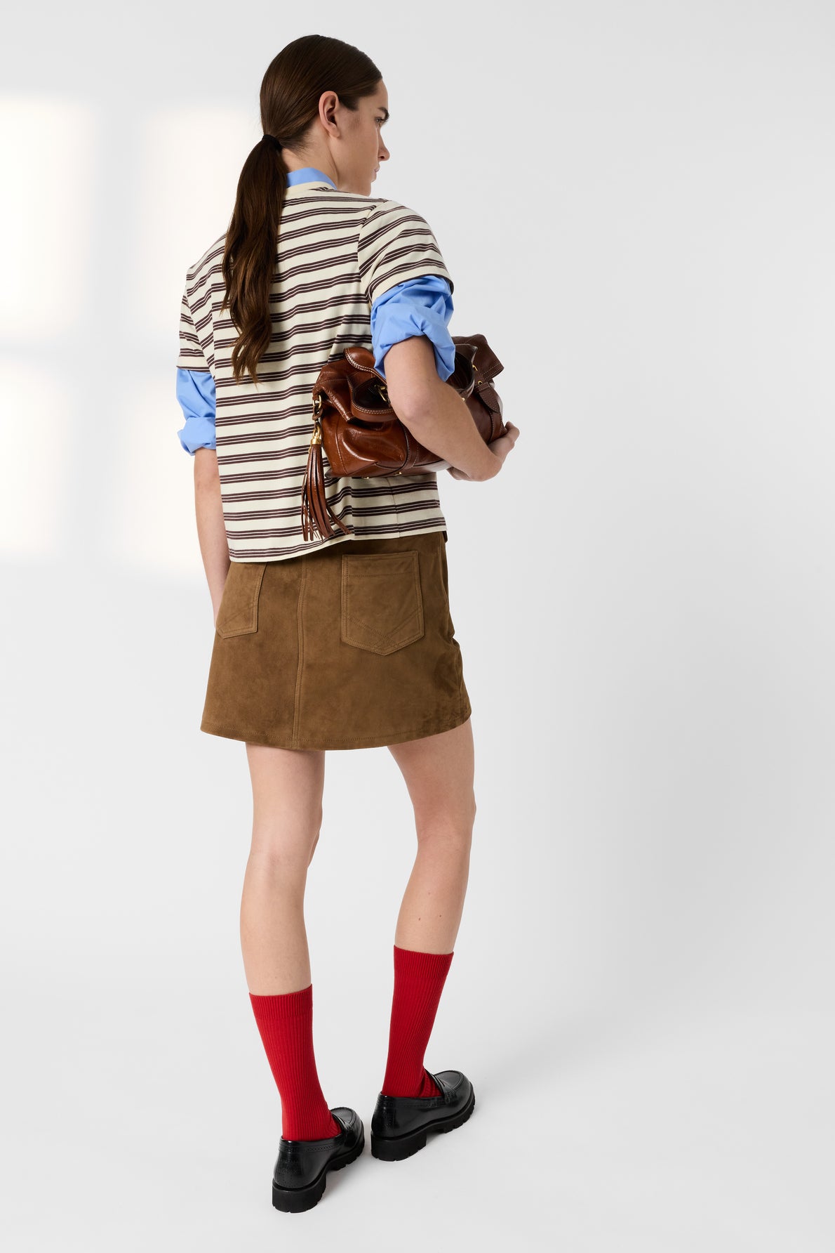 T-shirt Ddt06d249 Brown