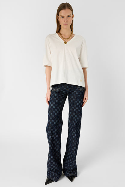 T-shirt Ddt11d251 White