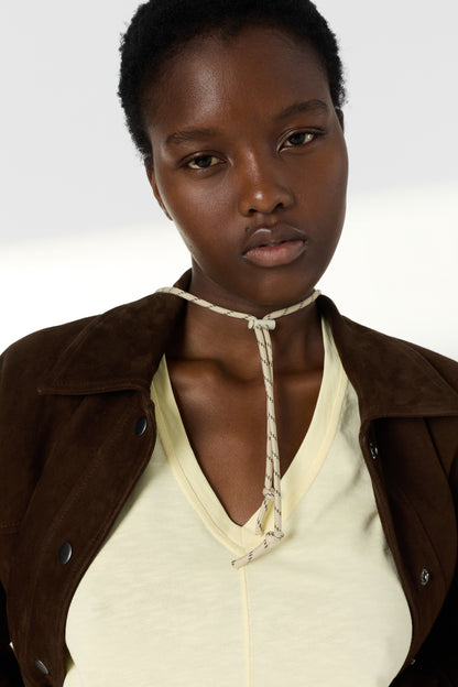 T-shirt Ddt11d251 Yellow