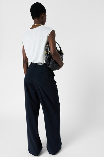 Women's Linen Sleeveless Tank Top for Summer 100% Linen - White