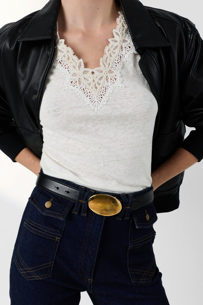 T-shirt Ddt26d258 Ecru