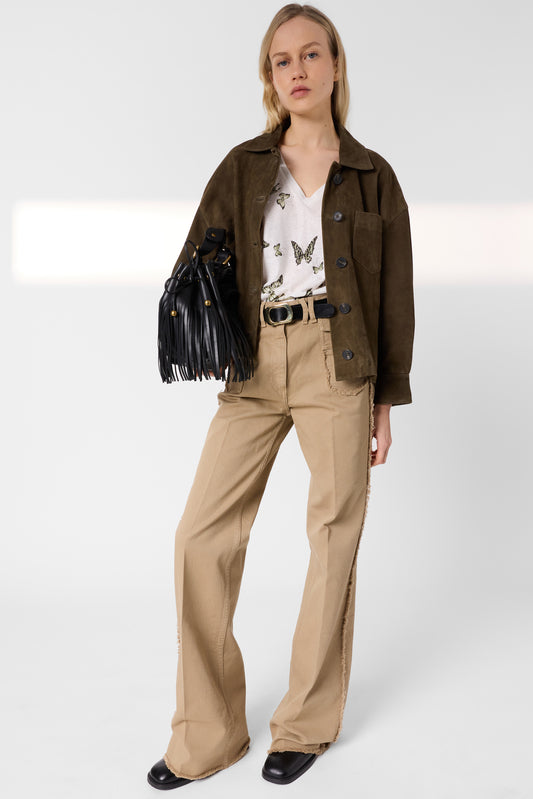 T-shirt Ddt30d265 Khaki-Green