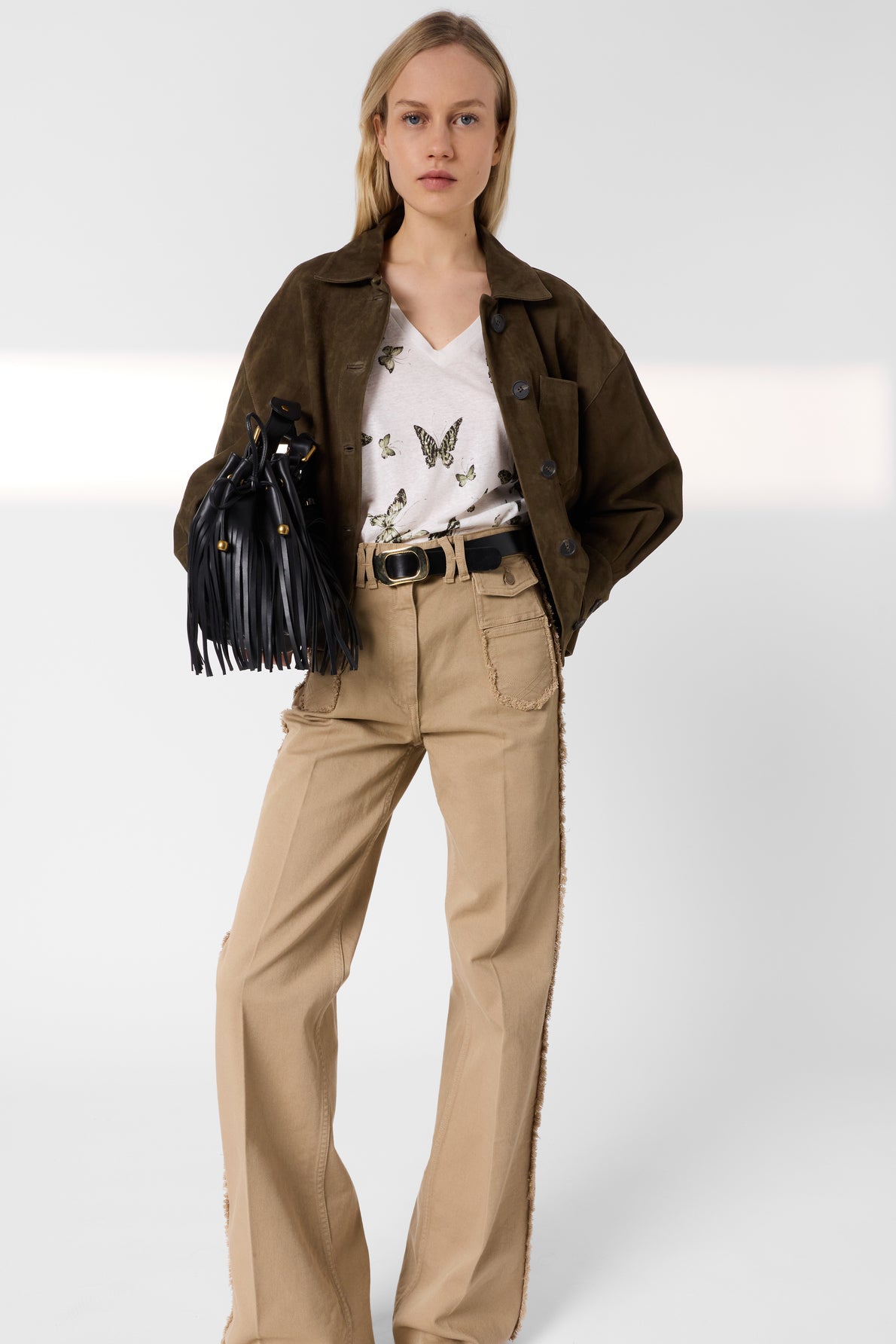 T-shirt Ddt30d265 Khaki-Green