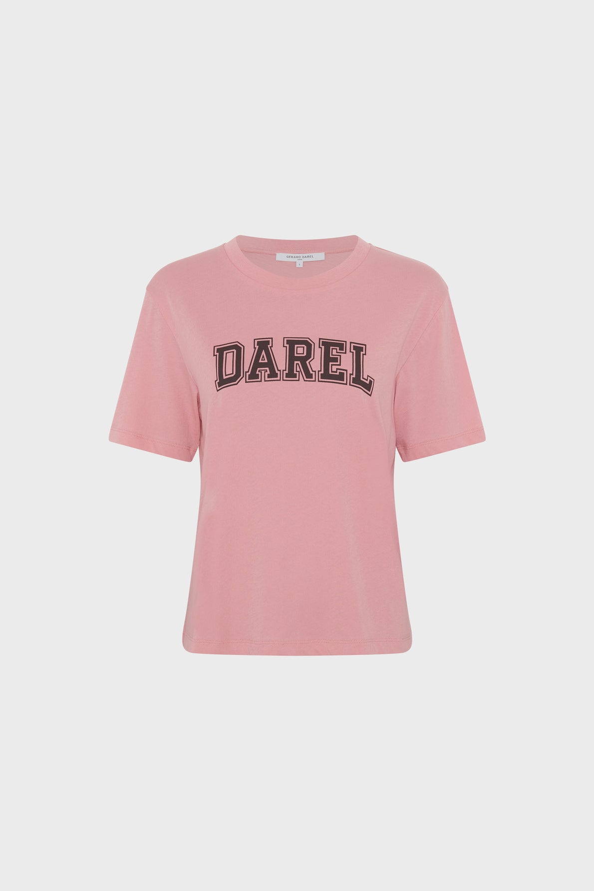 Unisex T-shirt Retro Campus Graphic 100% Cotton - Pink