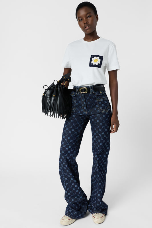 Women's T-Shirt 100% Cotton Poplin Everyday-Weight - Ecru